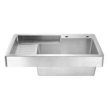 Pearlhaus 30-Inch Single Bowl Drop-In Utility Sink