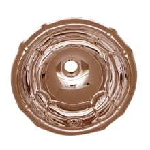 14-1/2" Circular Stainless Steel Drop In Bathroom Sink with Overflow