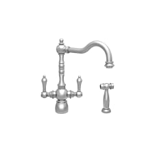 Englishhaus Double Handle Kitchen Faucet with Side Spray