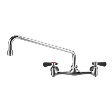 Noah Double Handle Wall Mounted Laundry Faucet with Metal Lever Handles