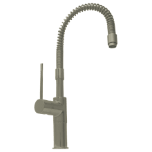 Metrohaus Commercial Single Hole Faucet with Flexible Spout and Lever Handle