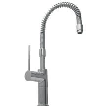 Metrohaus Commercial Single Hole Faucet with Flexible Spout and Lever Handle