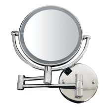 Wall Mounted LED Round 7x Magnifying Mirror