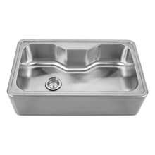 Single Bowl Drop-In Sink with Seamless Customized Front-Apron