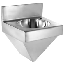 Noah 15" x 18" Single Basin Wall Mounted Stainless Steel Utility Sink - Less Faucet