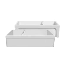 Glencove 42" Undermount Double Basin Fireclay Kitchen Sink