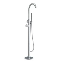 Bathhaus 46"H Floor Mounted Tub Filler with Hand Shower