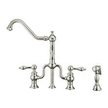Twisthaus Plus 1.5 GPM Widespread Bridge Kitchen Faucet - Includes Side Spray