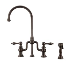 Twisthaus Plus 1.5 GPM Widespread Bridge Kitchen Faucet - Includes Side Spray