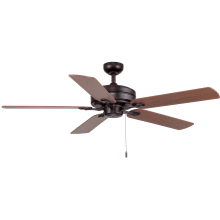 Chapman 52" 5 Blade Hanging Indoor Ceiling Fan with Reversible Motor and Blades Included
