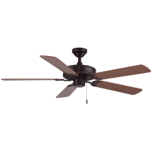 Dalton 52" 5 Blade Hanging Indoor Ceiling Fan with Reversible Motor and Blades Included