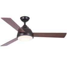 Neopolis 52" 3 Blade Hanging Indoor Ceiling Fan with Reversible Motor, Light Kit, Blades, and Remote Included