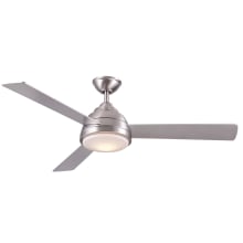 Neopolis 52" 3 Blade Hanging Indoor Ceiling Fan with Reversible Motor, Light Kit, Blades, and Remote Included