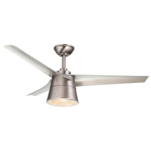 Cylon 52" 3 Blade Hanging Indoor Ceiling Fan with Reversible Motor, Light Kit, Blades, and Remote Included
