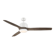 Reya 56" 3 Blade Indoor LED Ceiling Fan with Remote Control