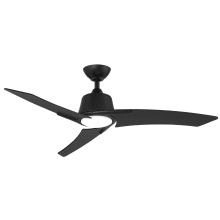 48" 3 Blade Indoor Smart LED Ceiling Fan with Remote Control