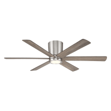 Coldwater 52" 6 Blade Indoor / Outdoor Smart LED Ceiling Fan with Remote Control