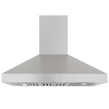 550 CFM 36 Inch Wide Stainless Steel Wall Mounted Range Hood with LED Lighting and Baffle Filters from the RA Collection