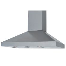 550 CFM 36 Inch Wide Stainless Steel Wall Mounted Range Hood with LED Lighting and Mesh Filters from the RA-77 Collection