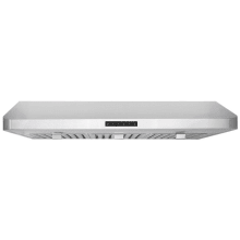 500 CFM 30 Inch Wide Stainless Steel Under Cabinet Range Hood with Halogen Lighting and Baffle Filters from the WS-48 Collection