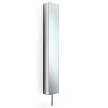 63" Single Door Revolving Mirrored Medicine Cabinet with Six Glass Shelves from the Linea Collection