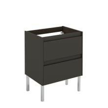 Ambra 24" Single Free Standing Vanity Cabinet Only - Less Vanity Top