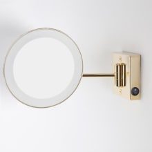 Discolo 9-1/8" Framed Circular Bathroom Mirror