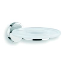 Wall Mounted Frosted Glass Soap Dish from the Duemila Collection