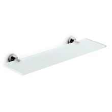 19.7" Frosted Glass Towel Shelf from the Duemila Collection