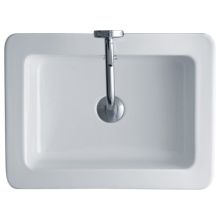 19-11/16" Ceramic Vessel Bathroom Sink with Overflow