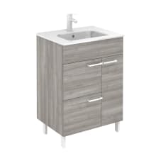 Elegance 24" Free Standing Single Basin Vanity Set with Cabinet and Ceramic Vanity Top