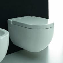 One Evolution Wall Mounted Two-Piece Round Toilet with Slow Close Seat Cover - Bowl Only