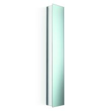 64.1" Single Door Mirrored Medicine Cabinet with Six Glass Shelves from the Linea Collection