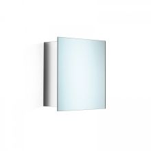 17.7" Single Door Mirrored Medicine Cabinet with One Glass Shelf from the Linea Collection