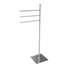 35.6" Towel Stand with Three 9.1" Arms from the Complements Collection