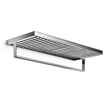 23.6" x 9.8" Towel Shelf with Bar from the Skuara Collection