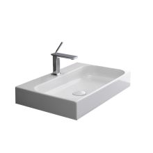 31-7/10" Ceramic Wall Mounted / Vessel Bathroom Sink from the Unit Collection with One Faucet Hole