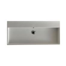 Unlimited 39.4"L Ceramic Wall Mounted / Vessel Sink - Includes Overflow