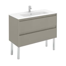 Ambra 40" Free Standing Single Basin Vanity Set with Cabinet and Ceramic Vanity Top