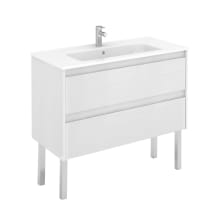Ambra 40" Free Standing Single Basin Vanity Set with Cabinet and Ceramic Vanity Top