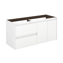 Ambra 47" Double Wall Mounted Vanity Cabinet Only - Less Vanity Top