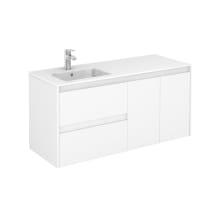 Ambra 48" Wall Mounted Single Basin Vanity Set with Cabinet and Ceramic Vanity Top