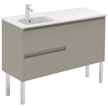 Ambra 48" Free Standing Single Basin Vanity Set with Cabinet and Ceramic Vanity Top
