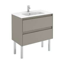 Ambra 32" Free Standing Single Basin Vanity Set with Cabinet and Ceramic Vanity Top