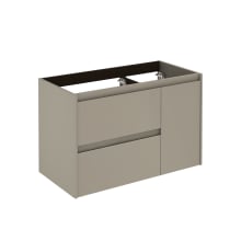 Ambra 35" Single Wall Mounted Vanity Cabinet Only - Less Vanity Top