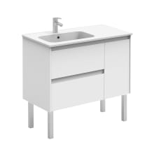Ambra 36" Free Standing Single Basin Vanity Set with Cabinet and Ceramic Vanity Top