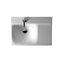 Kerasan 23-11/16" Ceramic Wall Mounted Bathroom Sink with 1 Hole Drilled and Overflow