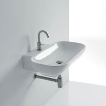 Ciotola 19-7/10" Wall Mounted Bathroom Sink with Single Faucet Hole