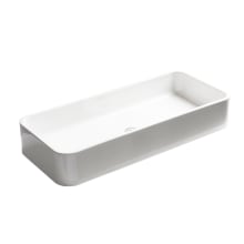 Cosa 39-3/8" Rectangular Ceramic Vessel Bathroom Sink