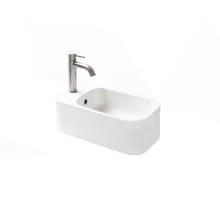 Cosa 18-7/8" Rectangle Ceramic Wall Mounted Bathroom Sink with Overflow and Single Faucet Hole